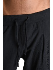 Pantalon taille élastique pince basse coton viscose Noir M1014 La Haine Inside Us Homme Boutique Strasbourg Online Mode 