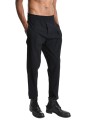 Pantalon taille élastique pince basse coton viscose Noir M1014 La Haine Inside Us Homme Boutique Strasbourg Online Mode 