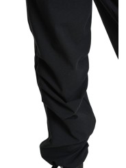 Pantalon coton lin noir plis genous gros lien taille et bas M1053 La Haine Inside Us Homme Boutique Strasbourg Online Mode