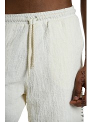 Bermuda écru double gaz de coton lin M1083 La Haine Inside Us Homme Boutique Strasbourg Online Mode Créateur 