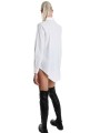 Chemise Popeline de coton asymétrique Blanc LW913 La Haine Inside Us Femme Boutique Online Strasbourg fashion avantgarde 