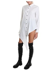 Chemise Popeline de coton asymétrique Blanc LW913 La Haine Inside Us Femme Boutique Online Strasbourg fashion avantgarde 