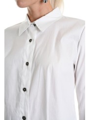 Chemise Popeline de coton asymétrique Blanc LW913 La Haine Inside Us Femme Boutique Online Strasbourg fashion avantgarde 