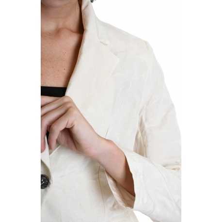 Veste tailleur écru floqué W5001 La Haine Inside Us Femme Boutique Online Strasbourg fashion avant garde mode