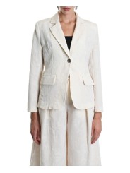 Veste tailleur écru floqué W5001 La Haine Inside Us Femme Boutique Online Strasbourg fashion avant garde mode