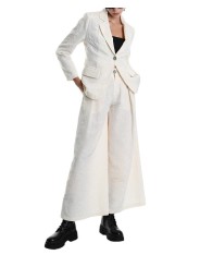 Veste tailleur écru floqué W5001 La Haine Inside Us Femme Boutique Online Strasbourg fashion avant garde mode