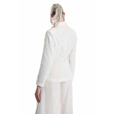 Veste tailleur écru floqué W5001 La Haine Inside Us Femme Boutique Online Strasbourg fashion avant garde mode