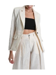 Veste tailleur écru floqué W5001 La Haine Inside Us Femme Boutique Online Strasbourg fashion avant garde mode