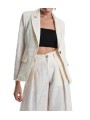Veste tailleur écru floqué W5001 La Haine Inside Us Femme Boutique Online Strasbourg fashion avant garde mode