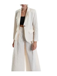 Veste tailleur écru floqué W5001 La Haine Inside Us Femme Boutique Online Strasbourg fashion avant garde mode
