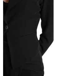 Veste tailleur Skinny Techno Stretch Noire 4B W5013 La Haine Inside Us Femme Boutique Strasbourg fashion avant garde mode