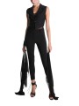  Gilet tailleur noir georgette stretch GILET Skinny La Haine Inside Us Femme W5114 Boutique Strasbourg fashion avant garde