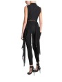  Gilet tailleur noir georgette stretch GILET Skinny La Haine Inside Us Femme W5114 Boutique Strasbourg fashion avant garde