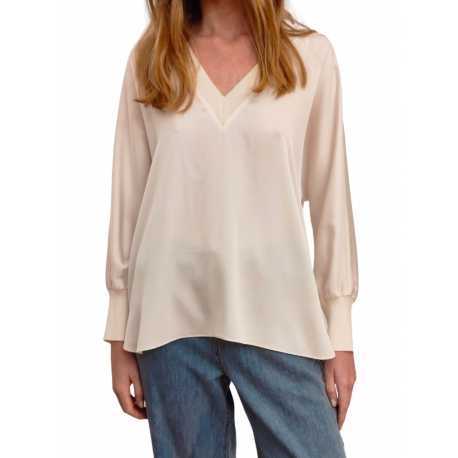 Tunique v soie Blanc Solid Silk Nos 1002 021 Ivi Collection Femme Boutique Strasbourg Mode woman fashion vêtement