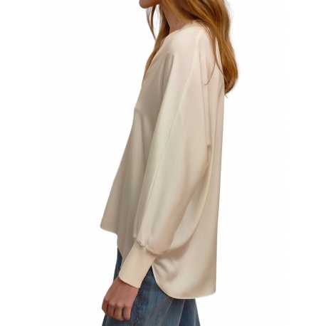 Tunique v soie Blanc Solid Silk Nos 1002 021 Ivi Collection Femme Boutique Strasbourg Mode woman fashion vêtement