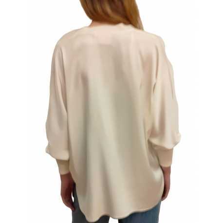 Tunique v soie Blanc Solid Silk Nos 1002 021 Ivi Collection Femme Boutique Strasbourg Mode woman fashion vêtement