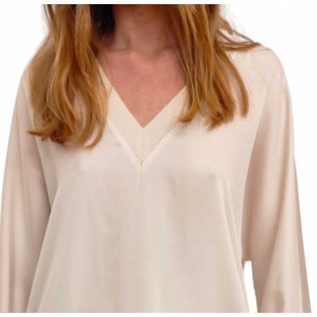 Tunique v soie Blanc Solid Silk Nos 1002 021 Ivi Collection Femme Boutique Strasbourg Mode woman fashion vêtement