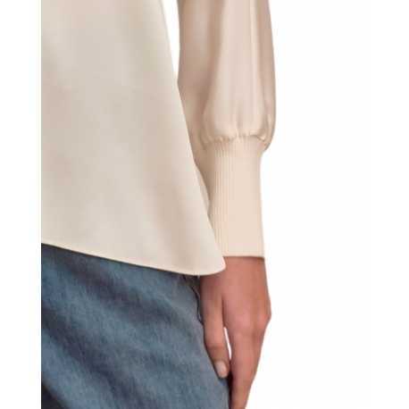 Tunique v soie Blanc Solid Silk Nos 1002 021 Ivi Collection Femme Boutique Strasbourg Mode woman fashion vêtement