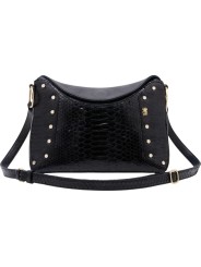 Sac Gaia python noir bijoux nacre 3826 Claris Virot Femme Strasbourg Boutique online bag woman fashion