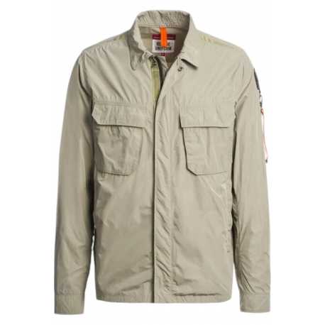Veste Millard poches plaquées poitrine Silver Sage Parajumpers Homme PMSIRMO1 0327 Strasbourg Boutique Online Mode 
