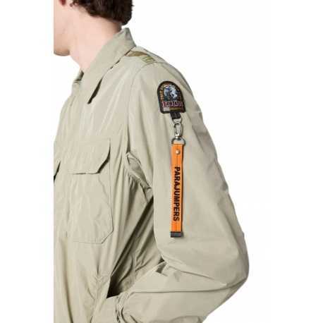 Veste Millard poches plaquées poitrine Silver Sage Parajumpers Homme PMSIRMO1 0327 Strasbourg Boutique Online Mode 
