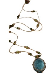 Collier Tibétain Stib Fluorite Green Sharing