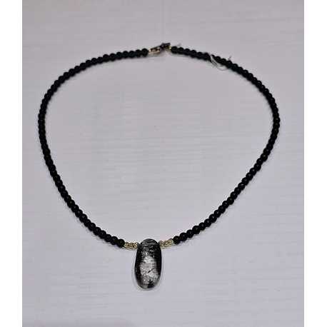 Collier Reverie Noire Agates perles Or 1 Quartz TFW24-44 Catherine Michiels bijoux jewellery