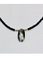 Collier Reverie Noire Agates perles Or 1 Quartz TFW24-44 Catherine Michiels bijoux jewellery
