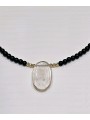 Collier Reverie Noire Agates perles Or 1 Quartz TFW24-44 Catherine Michiels bijoux jewellery