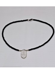 Collier Reverie Noire Agates perles Or 1 Quartz TFW24-44 Catherine Michiels bijoux jewellery