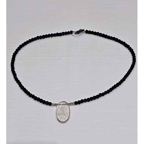 Collier Reverie Noire Agates perles Or 1 Quartz TFW24-44 Catherine Michiels bijoux jewellery