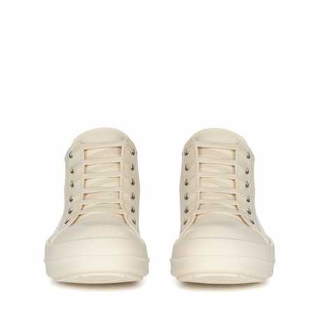 Baskets cuir lave Blanc Milk Low Sneaks RO01E 7891 LCO 1111 Rick Owens femme boutique Strasbourg sneaker avant garde