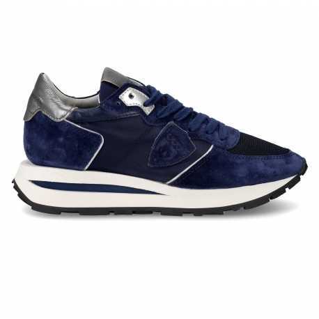 Baskets Tropez High navy spoiler argent TKLD W001 Philippe Model femme boutique Strasbourg online sneaker fashion confort