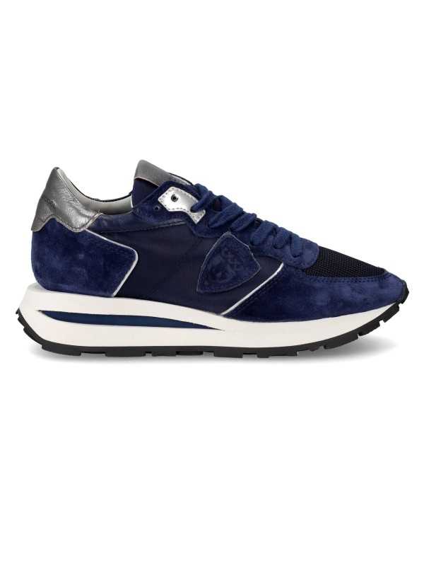 Baskets Tropez High navy spoiler argent TKLD W001 Philippe Model femme boutique Strasbourg online sneaker fashion confort