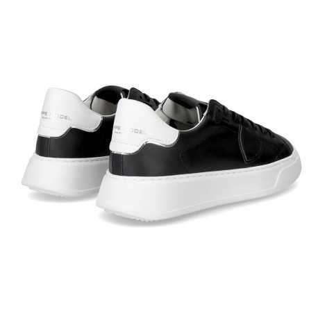 Baskets Temple sneakers noirs spoiler semelle blanche Philippe Model homme BTLU V02 boutique Strasbourg online mode