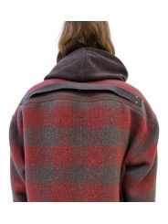 Manteau carreaux bois de rose dust Oversize Outershirt RU02E 1739 WJP 13P Rick Owens homme boutique Strasbourg vêtement