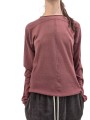Pull col rond bois de rose manches longues RP02E 4612 ML 13Rick Owens Femme Strasbourg fashion mode concept store