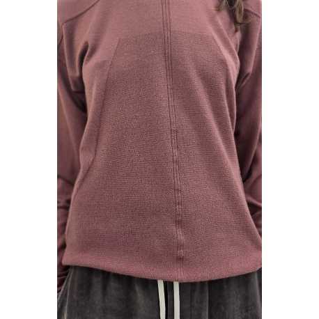 Pull col rond bois de rose manches longues RP02E 4612 ML 13Rick Owens Femme Strasbourg fashion mode concept store