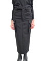 Jupe cargo longue noir Firbanks Skirt RP02E 4379 WGP 09 Rick Owens Femme Strasbourg fashion mode créateur boutique