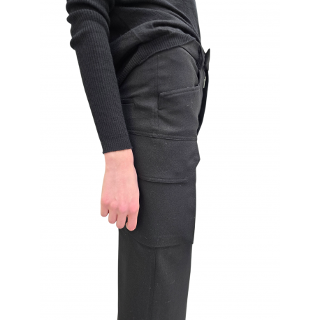 Jupe cargo longue noir Firbanks Skirt RP02E 4379 WGP 09 Rick Owens Femme Strasbourg fashion mode créateur boutique