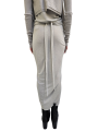 Jupe longue drapée avant gris Pearl Knee Draped Skirt RP02E 4384 JR 08 Rick Owens Femme mode women fashion créateur 