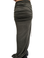 Jupe fente plissée côté verte laine coton Edfu RP02E 4359 JR 25 Rick Owens Femme concept store fashion boutique Strasbourg