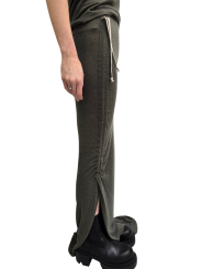 Jupe fente plissée côté verte laine coton Edfu RP02E 4359 JR 25 Rick Owens Femme concept store fashion boutique Strasbourg