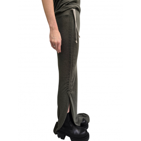 Jupe fente plissée côté verte laine coton Edfu RP02E 4359 JR 25 Rick Owens Femme concept store fashion boutique Strasbourg