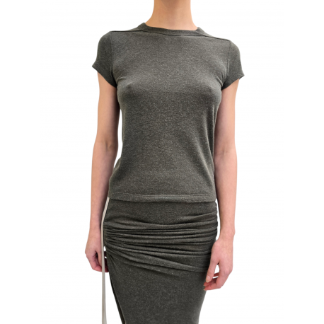 Jupe fente plissée côté verte laine coton Edfu RP02E 4359 JR 25 Rick Owens Femme concept store fashion boutique Strasbourg