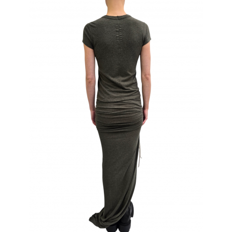 Jupe fente plissée côté verte laine coton Edfu RP02E 4359 JR 25 Rick Owens Femme concept store fashion boutique Strasbourg