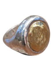 Bague Aloan 3 argent cœur cuivre grande 3 S CU 24g90 Rosa Maria Jewellery boutique Strasbourg bijoux femme homme