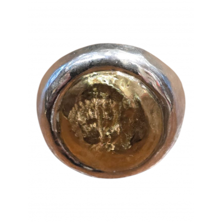Bague Aloan 3 argent cœur cuivre grande 3 S CU 24g90 Rosa Maria Jewellery boutique Strasbourg bijoux femme homme
