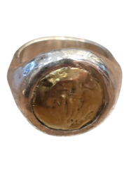 Bague Aloan 2 argent cœur cuivre médium 2 S CU 15g50 Rosa Maria Jewellery bijoux homme femme boutique Strasbourg