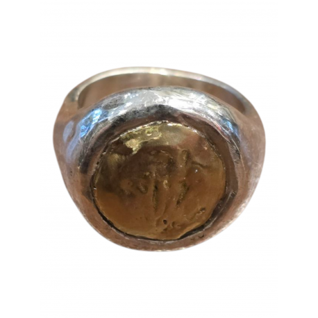 Bague Aloan 2 argent cœur cuivre médium 2 S CU 15g50 Rosa Maria Jewellery bijoux homme femme boutique Strasbourg
